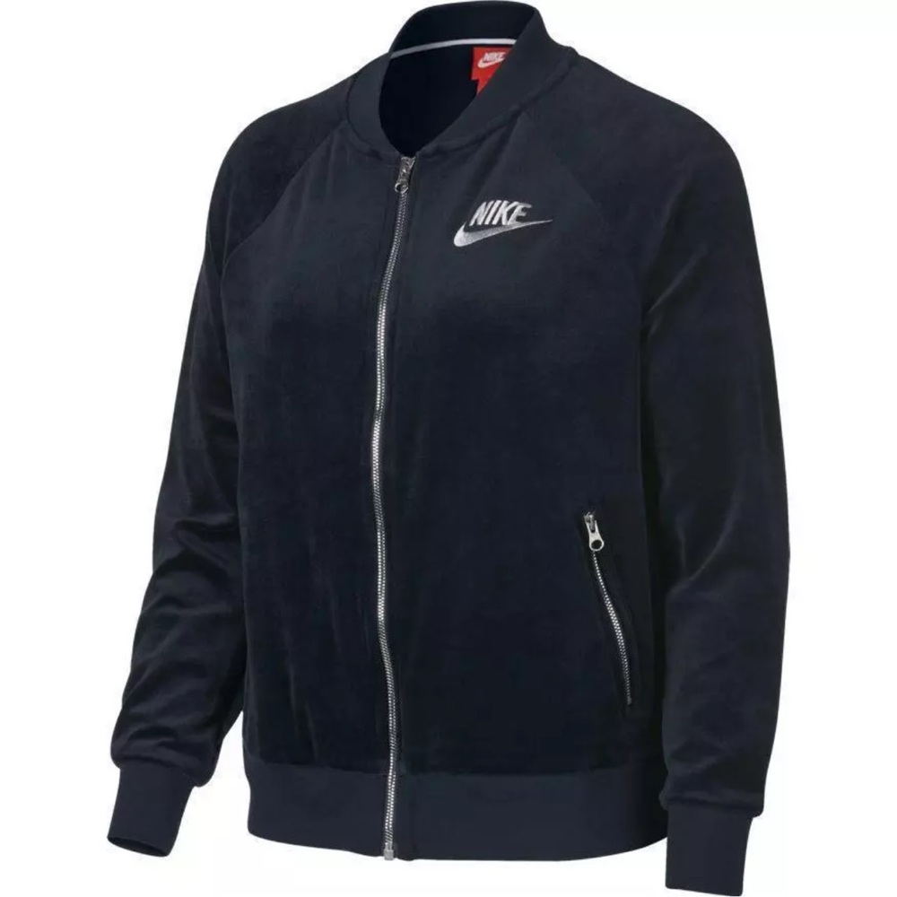 Nike Women’s Velour Full Zip Jacket Size L.